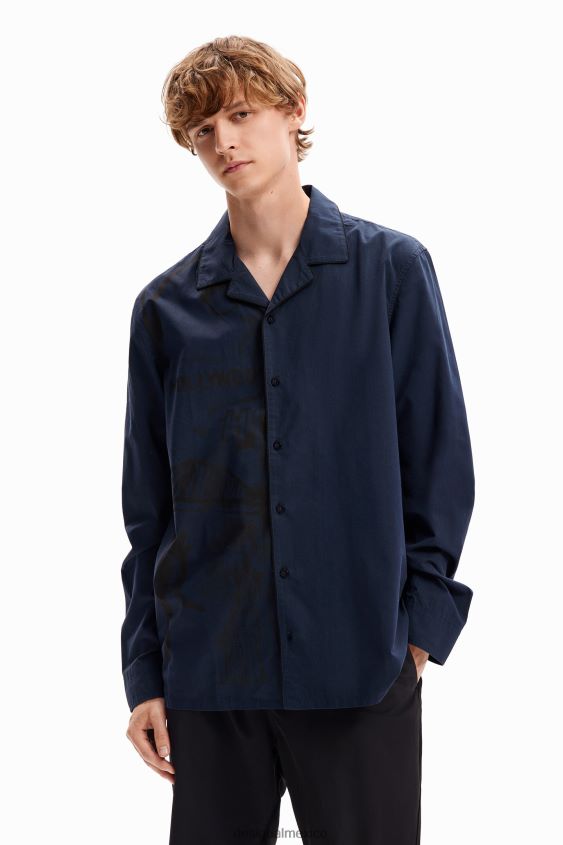 Desigual hombres camisa estilo pijama VZ26R01601 ropa Desigual hombres camisa estilo pijama VZ26R01601 ropa